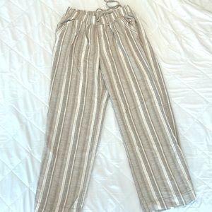 Wide leg linen pants size medium